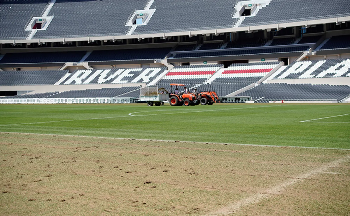 River ya trabaja en el Monumental.