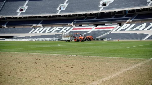 River ya trabaja en el Monumental.
