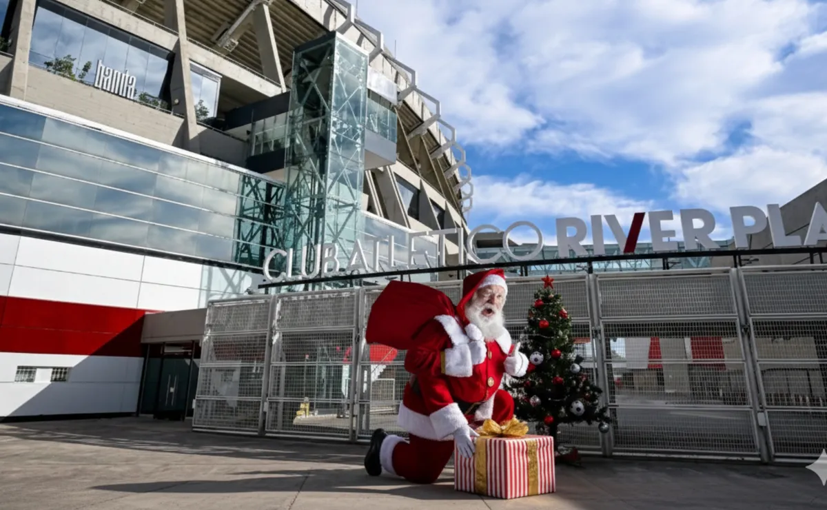 Papá Noel llegó antes a River.