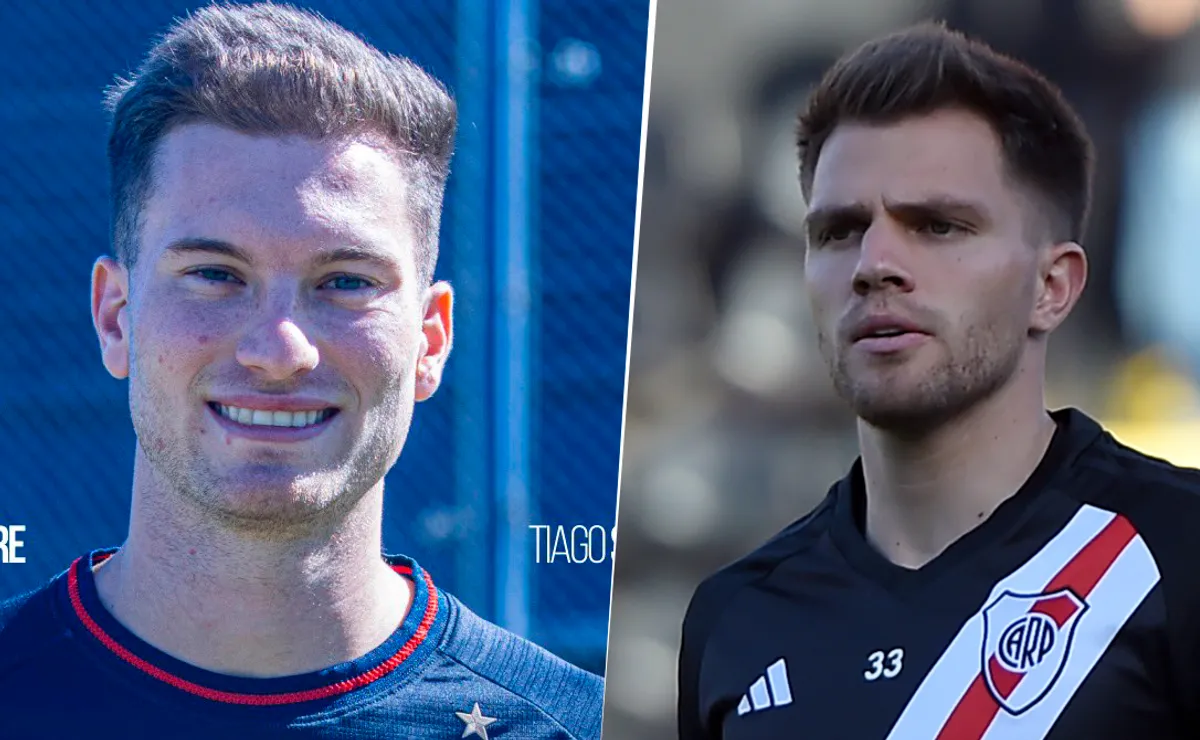 Tiago Serrago y Ezequiel Centurión, dos de los 13 futbolistas cedidos por River en 2025.