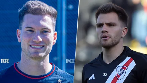 Tiago Serrago y Ezequiel Centurión, dos de los 13 futbolistas cedidos por River en 2025.