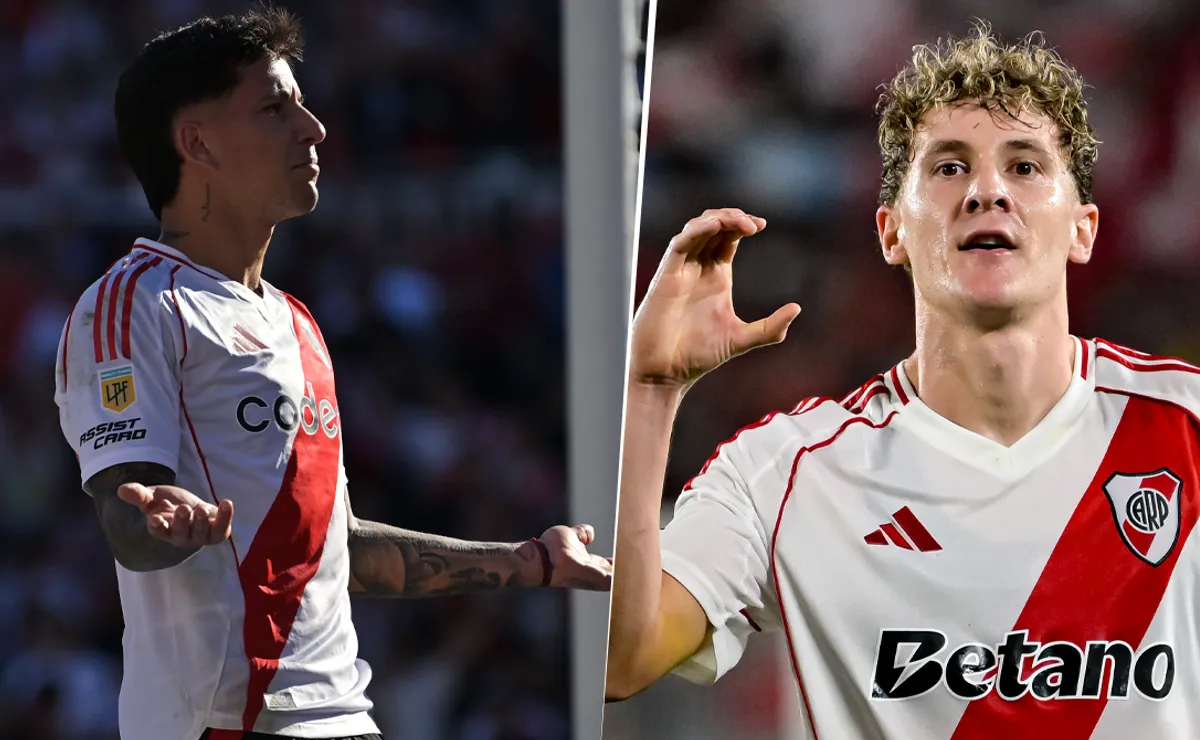 Driussi y Colidio ocuparon las dos primeras posiciones del ranking de goleadores de River en 2025.