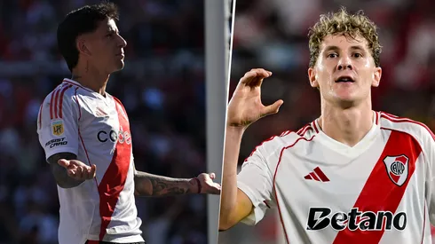 Driussi y Colidio ocuparon las dos primeras posiciones del ranking de goleadores de River en 2025.