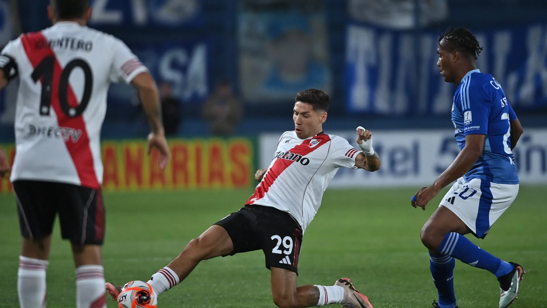 Montiel anotó el único gol de la noche ante Millonarios.