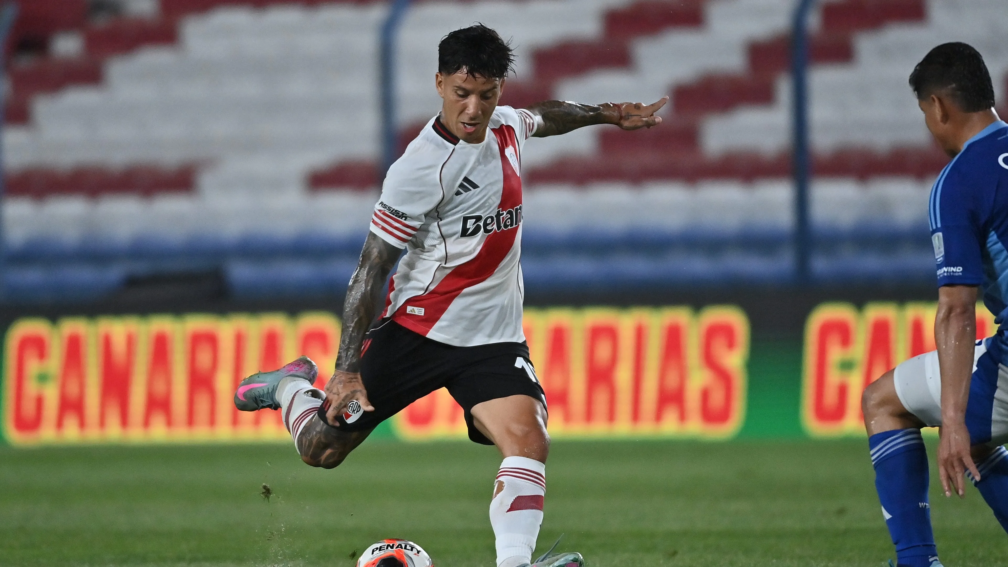 Flojo partido de Driussi ante Millonarios.