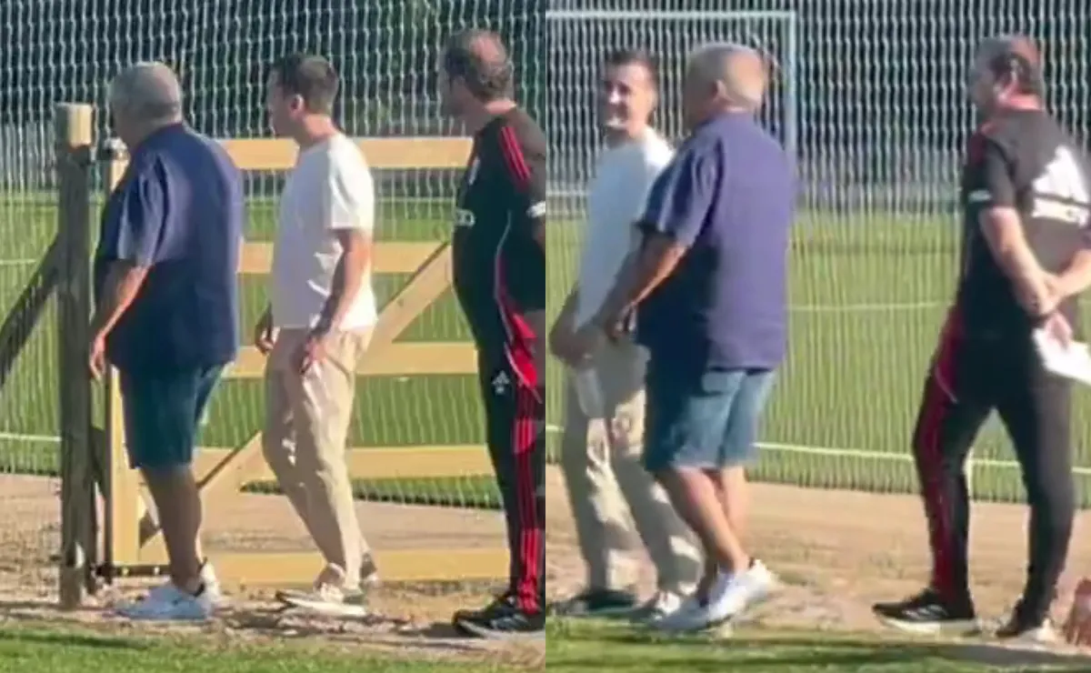 Di Carlo y Barnao, en la pretemporada de River.