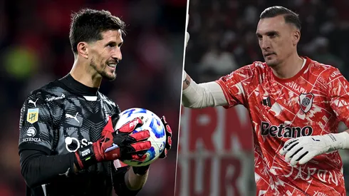 Rodrigo Rey y Franco Armani.
