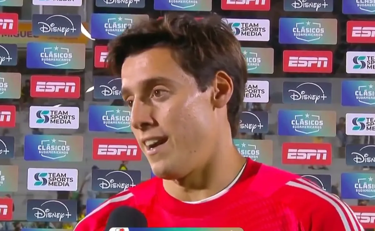 Santiago Beltrán se lució ante Peñarol.