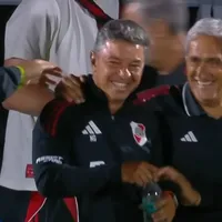 Sonrisa y abrazo de cumpleaños: así vivió Gallardo el triunfo por penales de River ante Peñarol