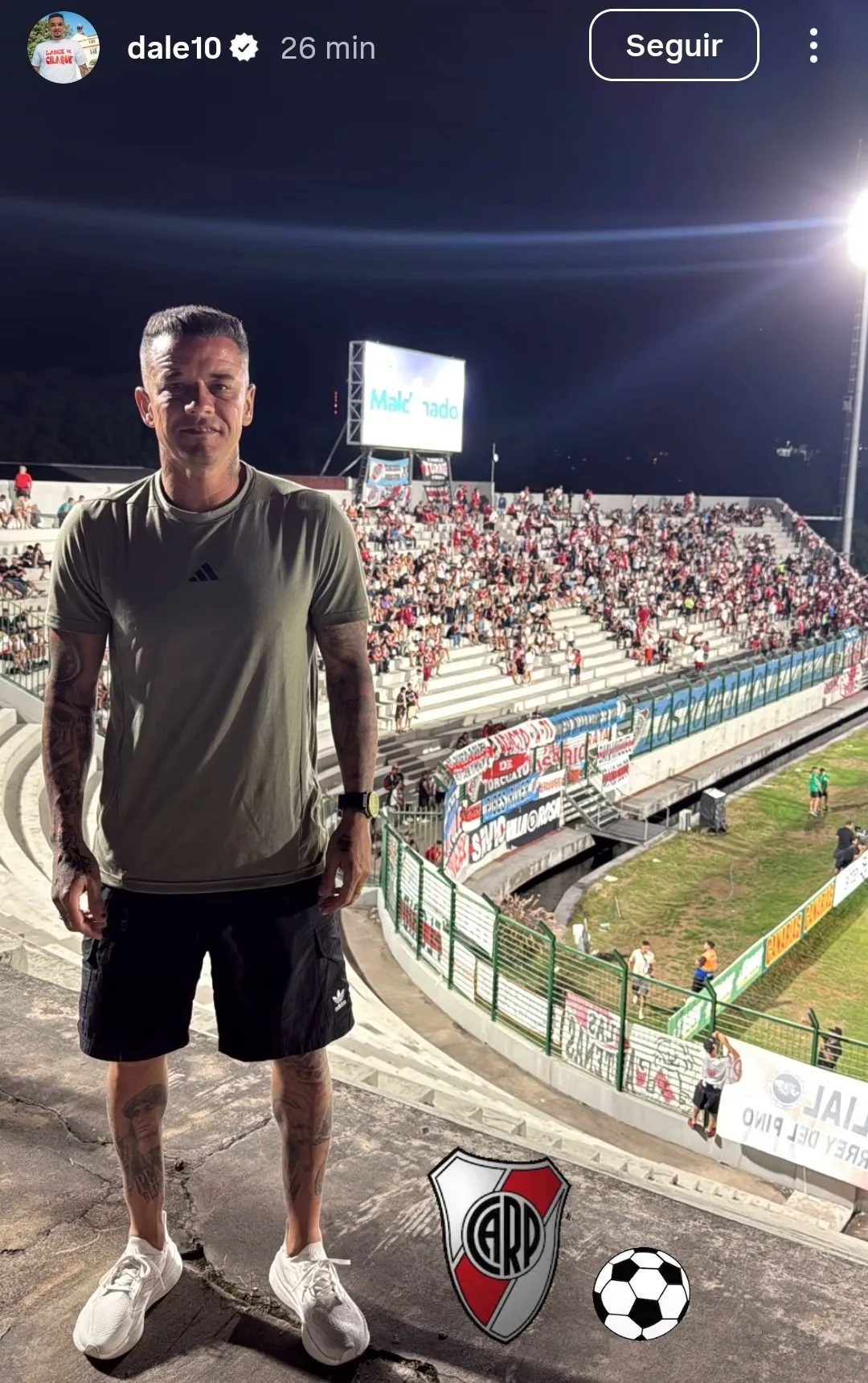 La publicación de D’alessandro. (Instagram)