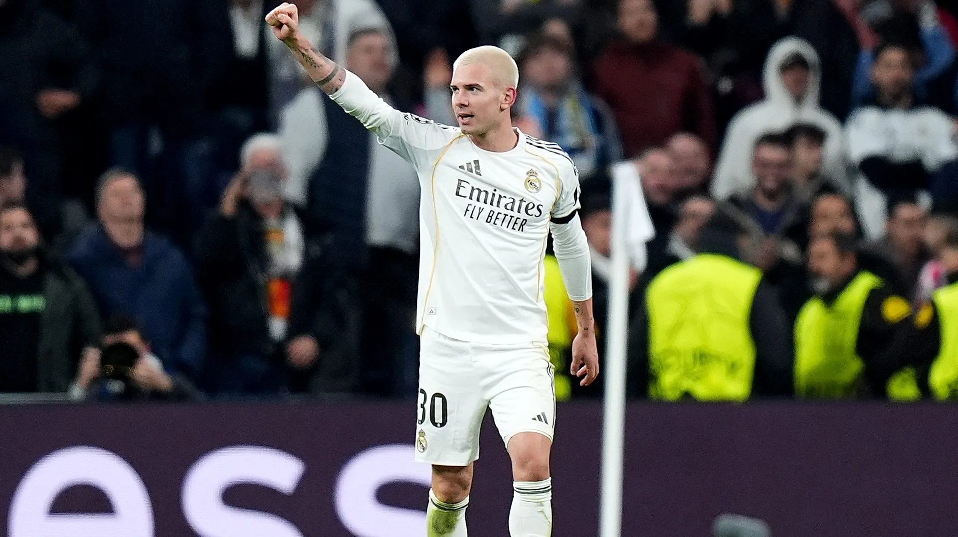 Mastantuono acumula tres goles en 20 partidos con Real Madrid.