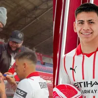 Video: el Diablito Echeverri fue presentado en Girona y firmó camisetas de River