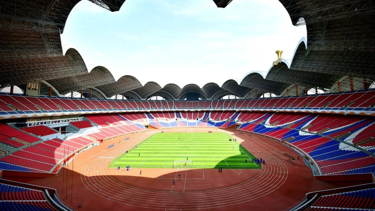 Estadio Rungrado Primero de Mayo, en Corea del Norte.