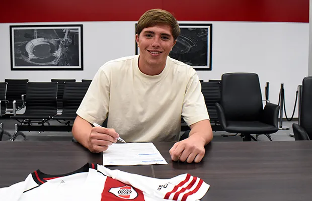 Jeremías Martinet extendió su vínculo hasta diciembre del 2028. (River Plate oficial)