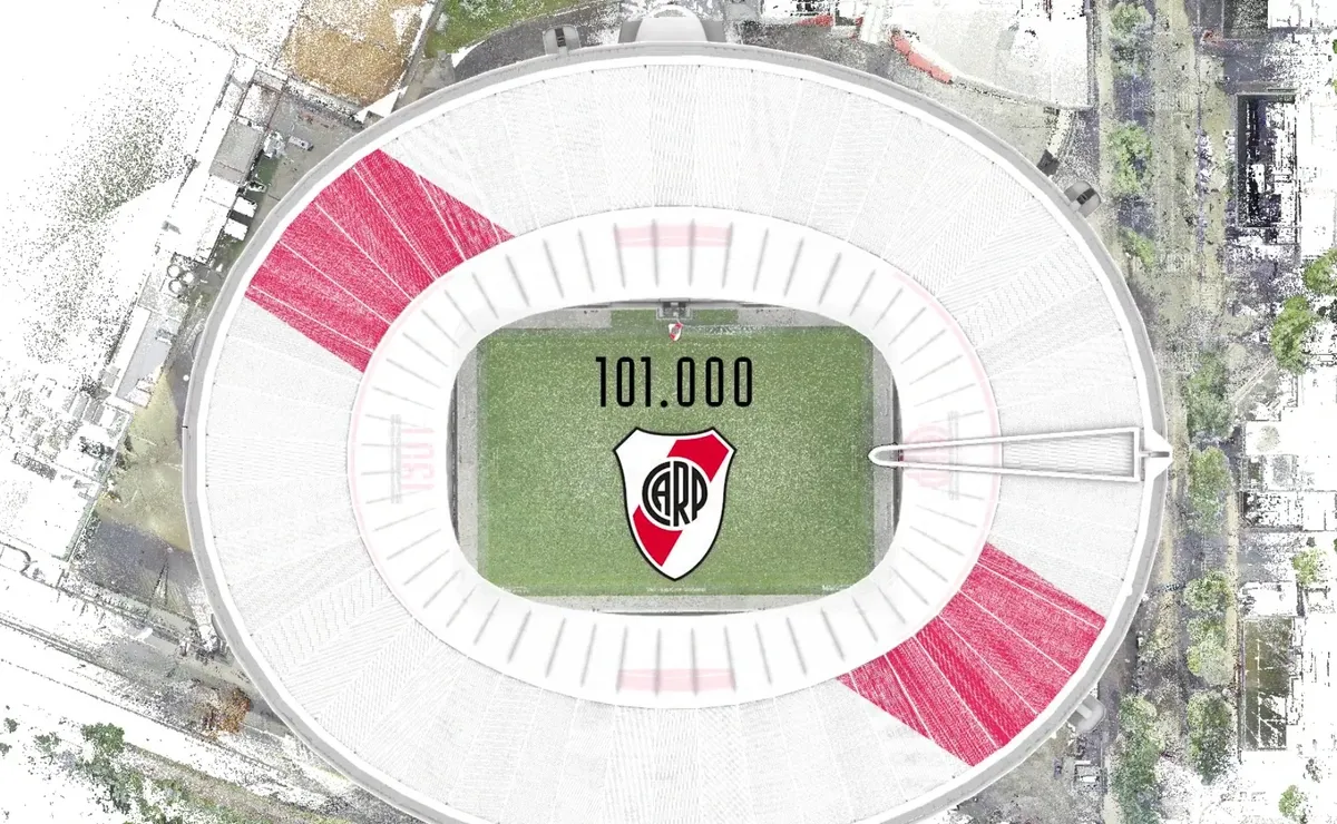 Así quedará el Monumental techado.