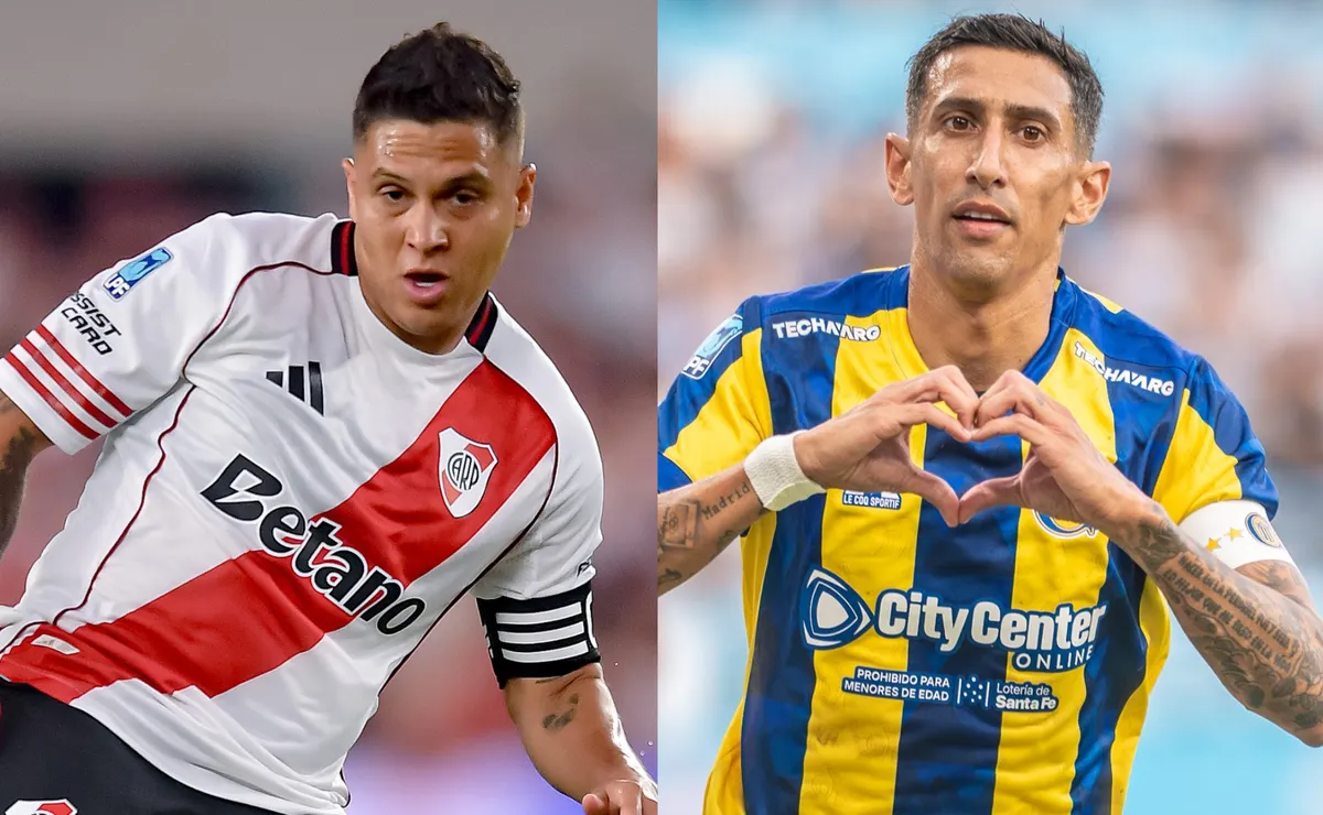 River y Rosario central se enfrentan este domingo.