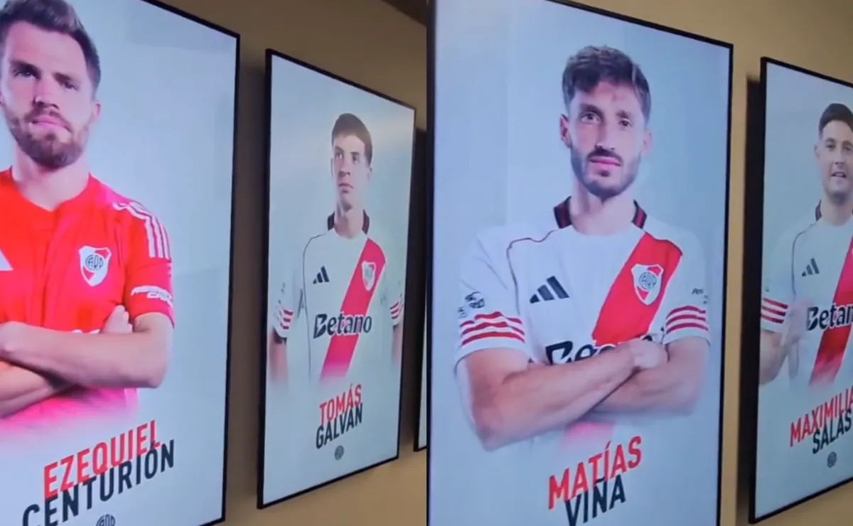 River actualizó las gigantografías del plantel.