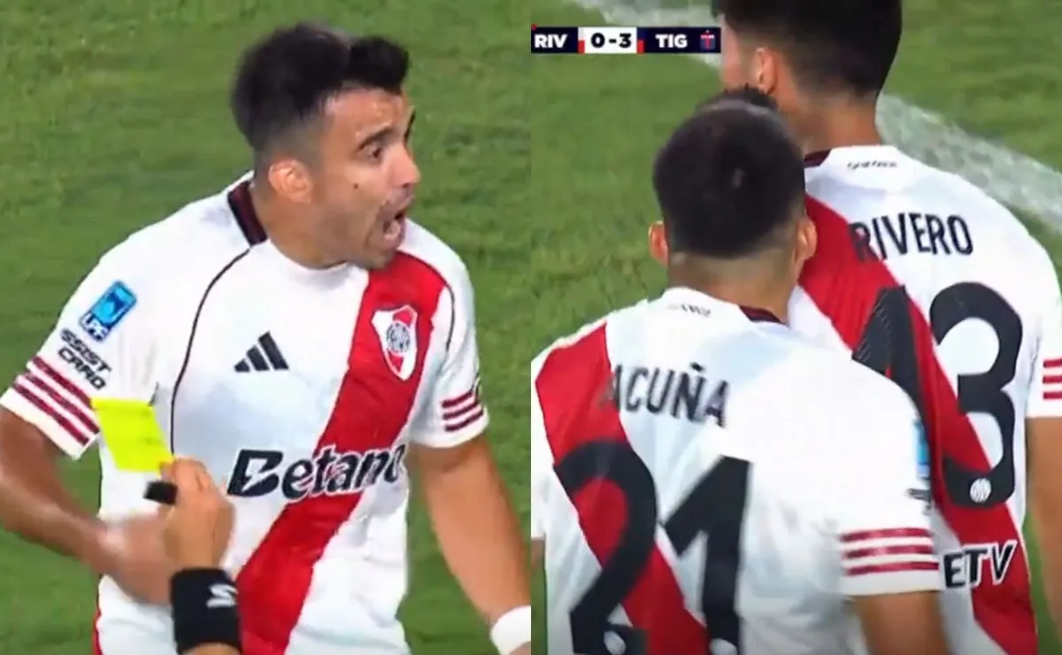 El reproche del lateral por una falla del defensor.