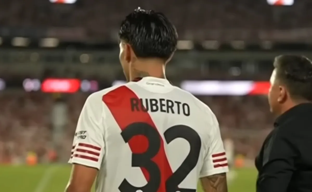 Ruberto, el único 9 que tiene River en el plantel.