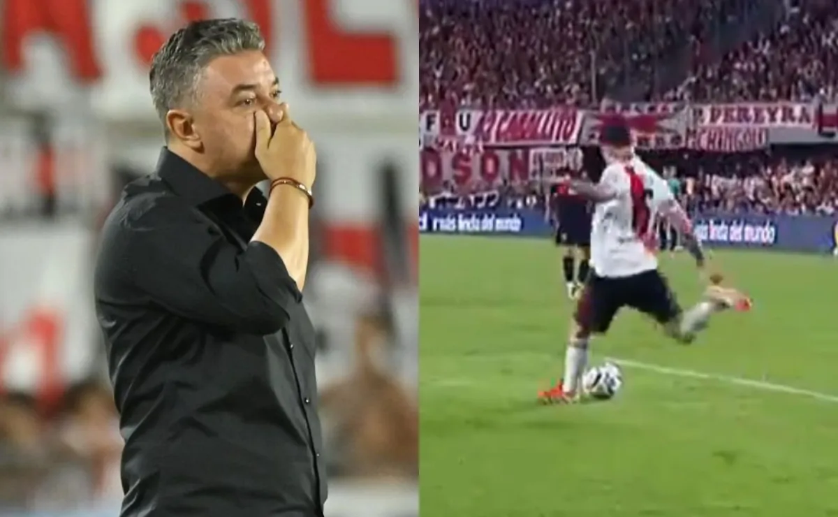 La reacción del Muñeco al tercer tanto de la visita.