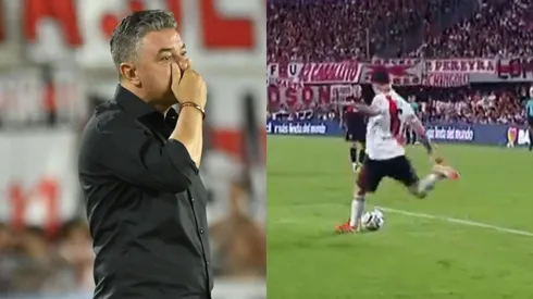 La reacción del Muñeco al tercer tanto de la visita.
