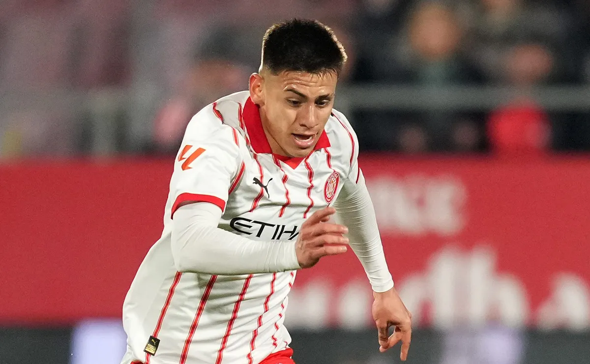 Echeverri participó por tercera vez con la camiseta de Girona.