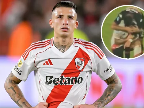 No se vio: el gesto de Pity Martínez con Castaño tras la derrota de River ante Tigre