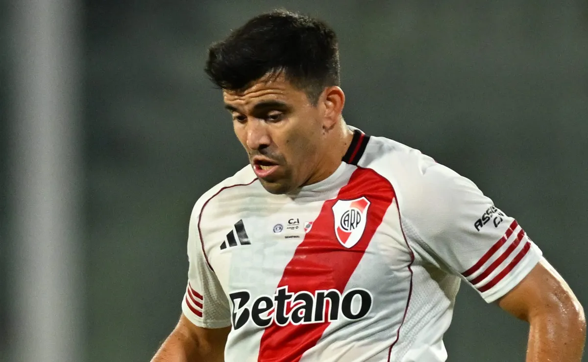 Acuña ingresó en el segundo tiempo de la caída de River ante Tigre.