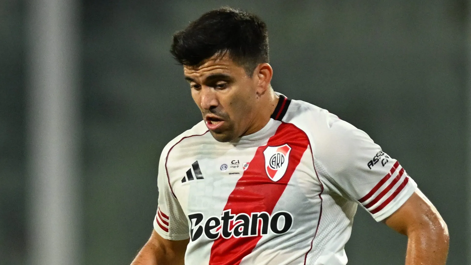 Acuña ingresó en el segundo tiempo de la caída de River ante Tigre.