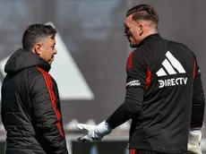 River completó otra práctica pensando en Argentinos: qué hará Gallardo con Armani