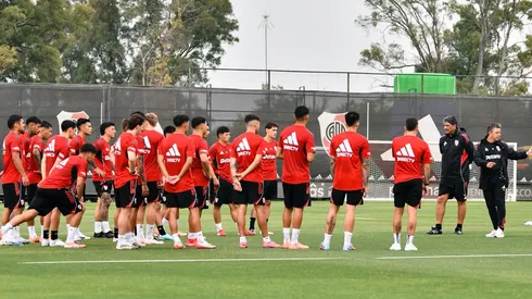 Gallardo tuvo un mano a mano con el plantel.
