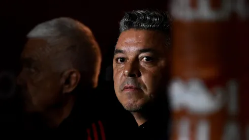 El DT se fue sin dar declaraciones.