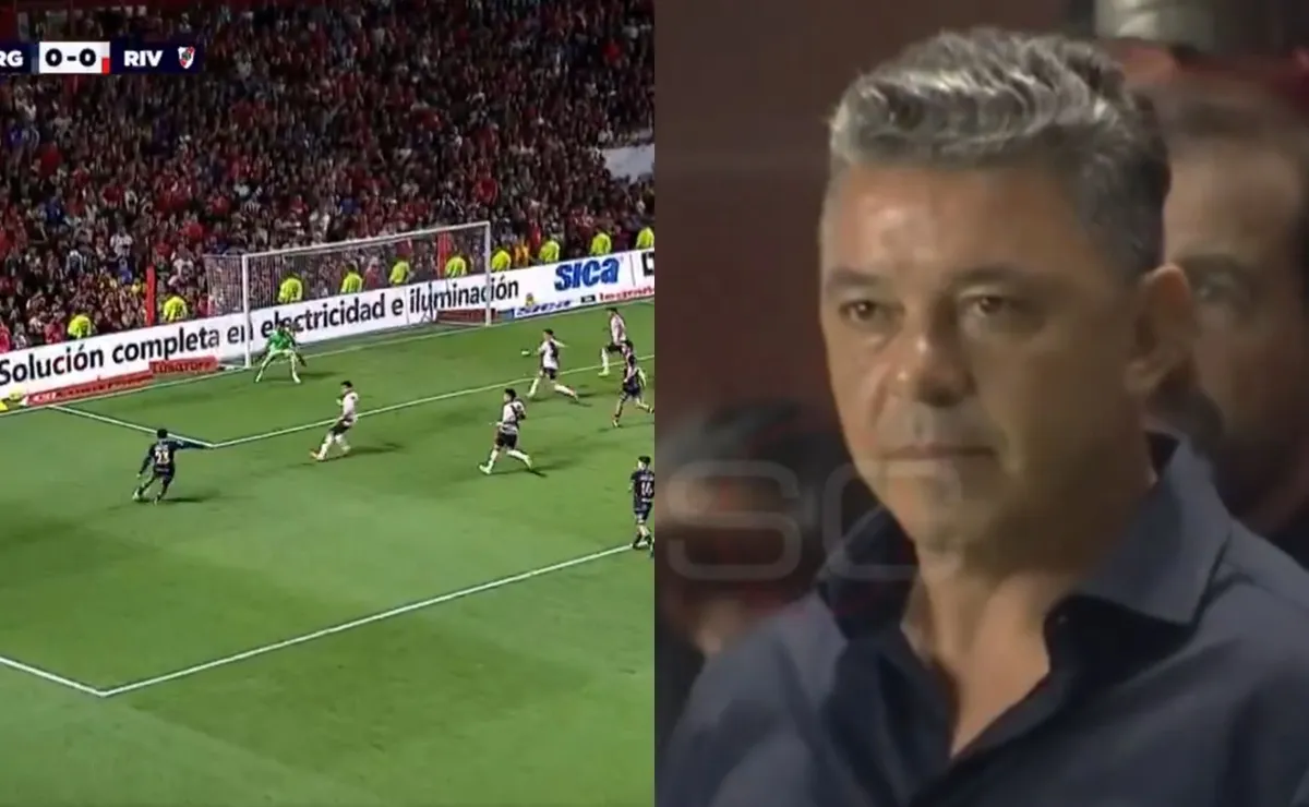 Qué hizo el DT luego del gol del local.