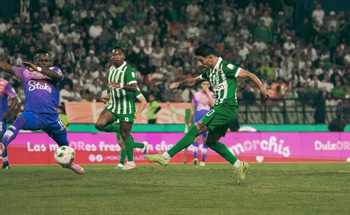Casco anotó su segundo gol para Atlético Nacional en tres partidos jugados.