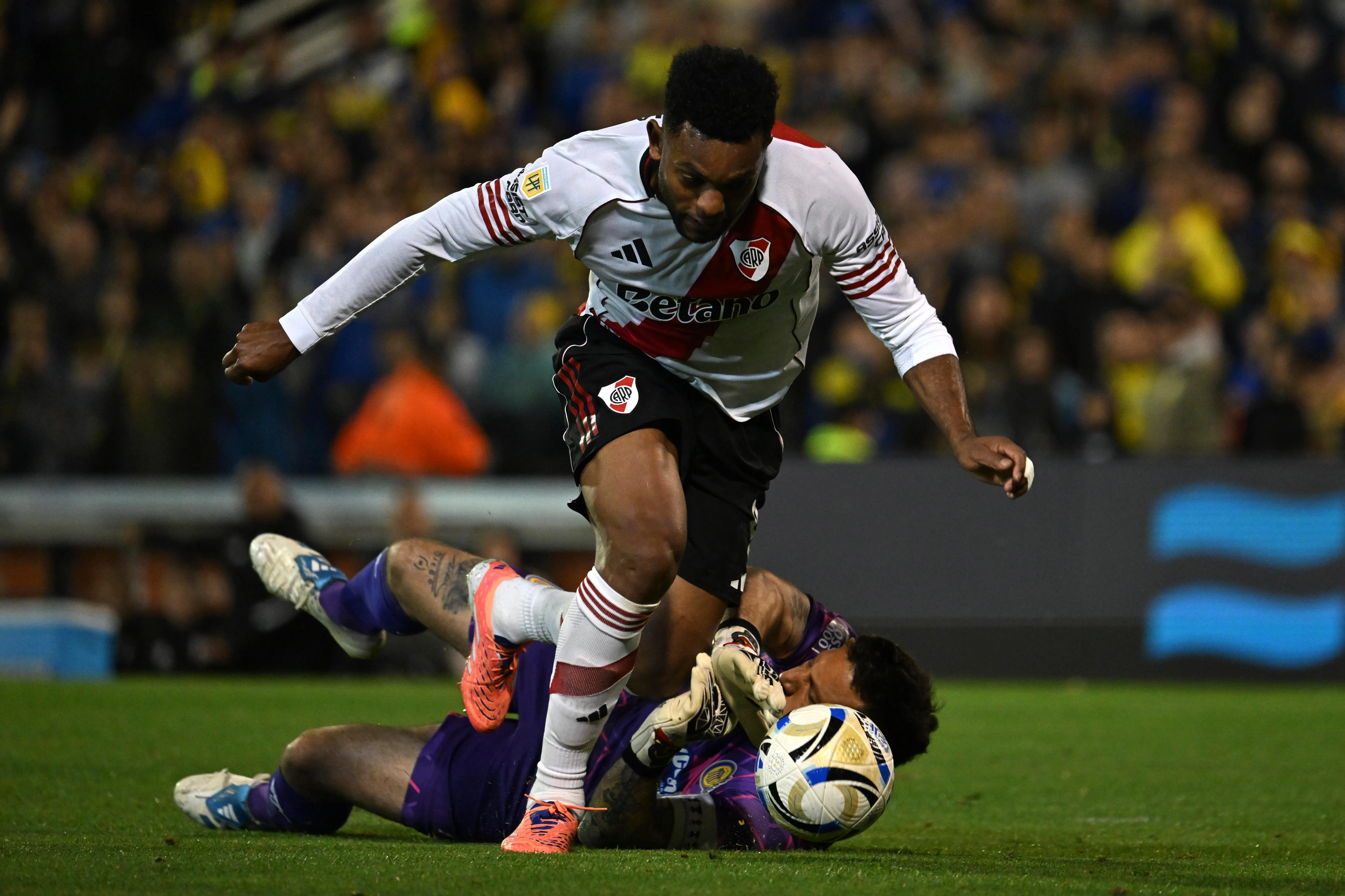 Borja fue el último delantero experimentado de River en marcar un gol. (Getty Images)