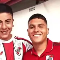 Emotivo gesto de Juanfer Quintero con un hincha de River que viajó desde San Juan y enojo por el accionar de Paulo Díaz