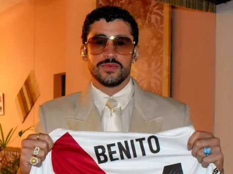 Una locura: la reacción de los hinchas a la foto de Bad Bunny con la camiseta de River