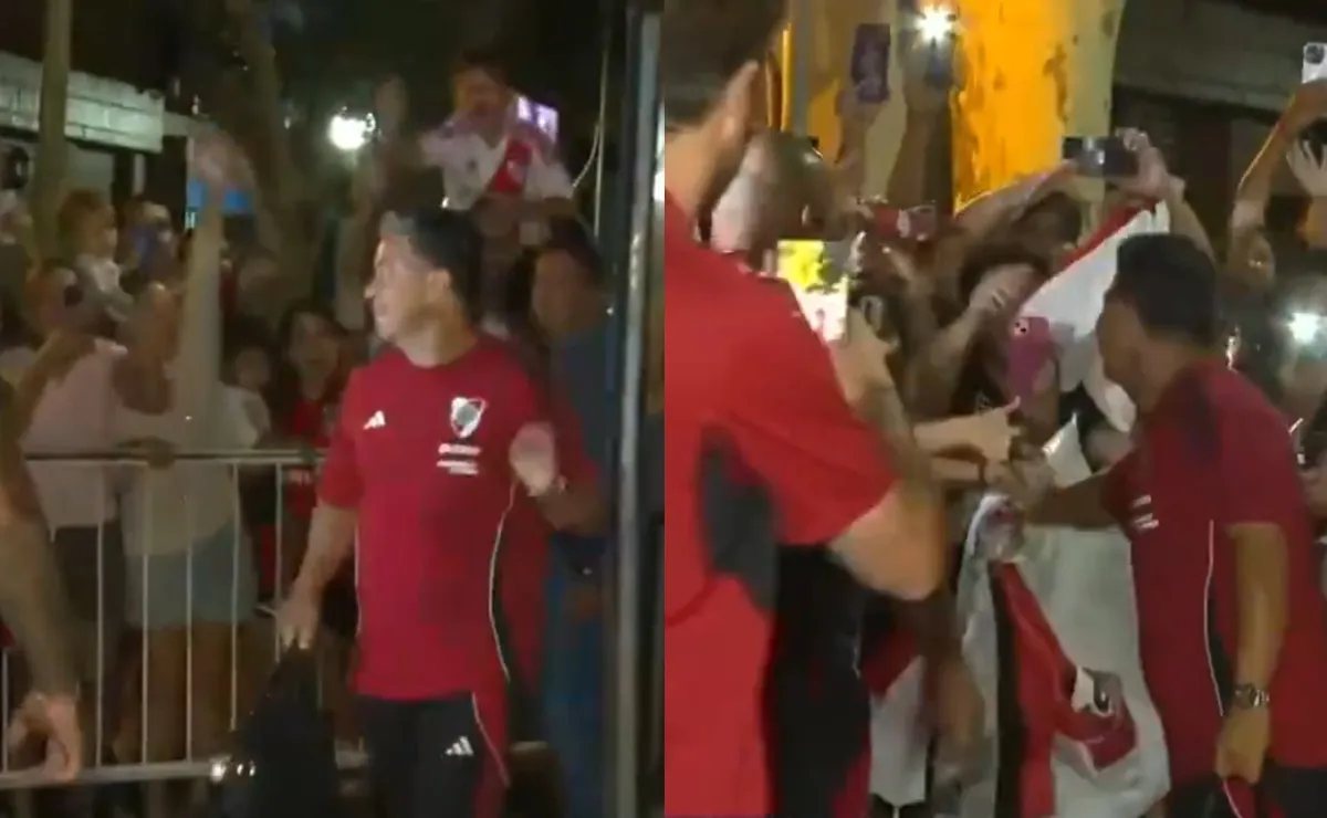 Amor incondicional: River fue recibido por una multitud en San Luis a horas de su debut