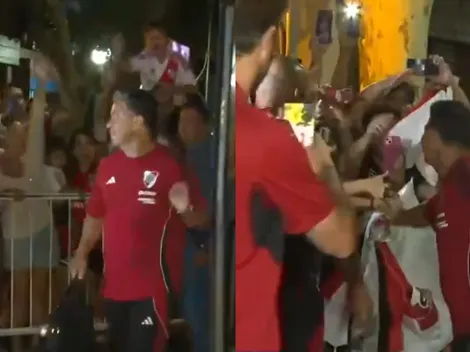 Amor incondicinal: River fue recibido por una multitud en San Luis a horas de su debut