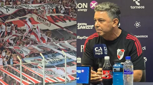 El entrenador le dejó un aviso a la gente por el presente.