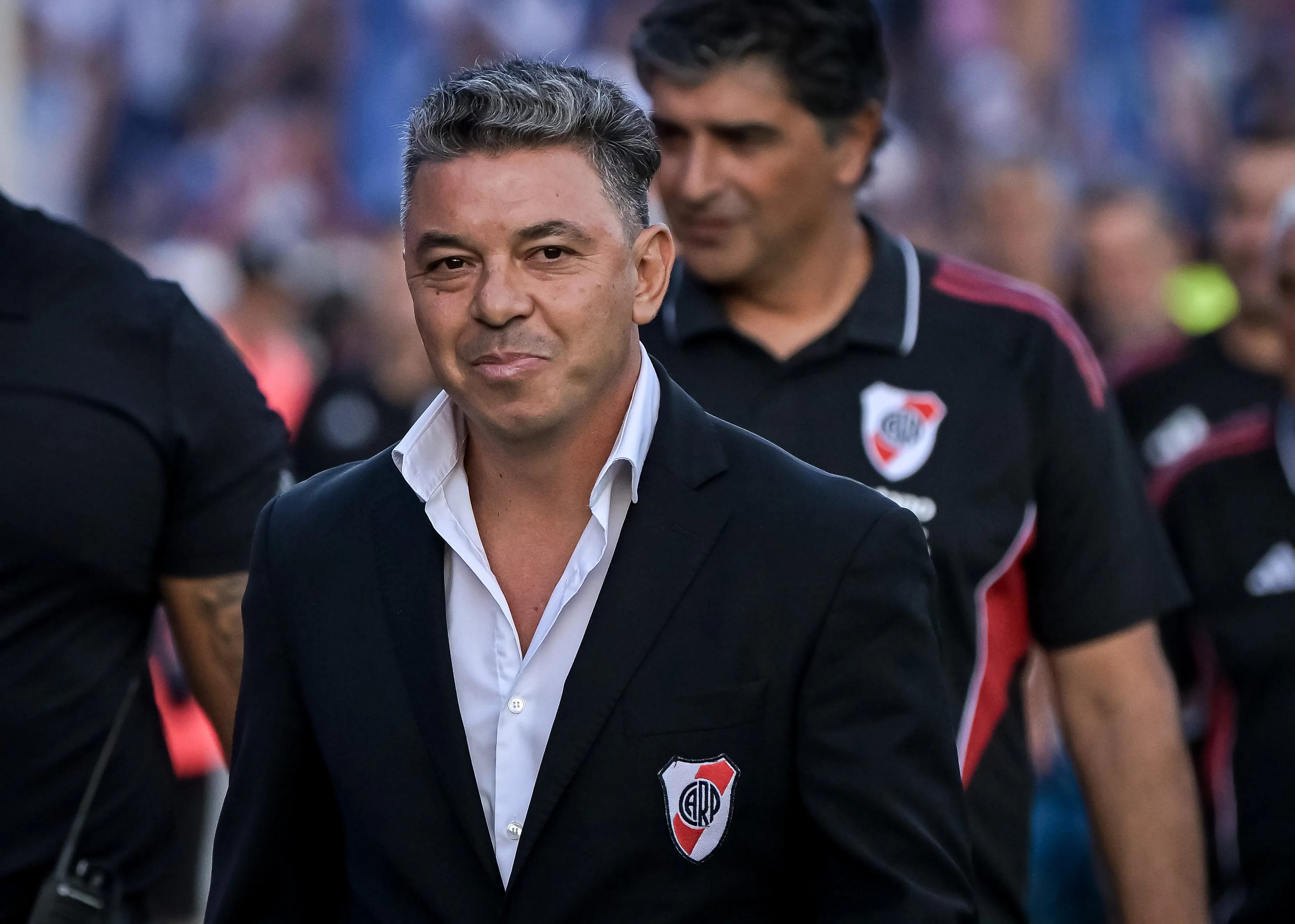Gallardo se fue de Liniers sin dar declaraciones. (Getty Images)