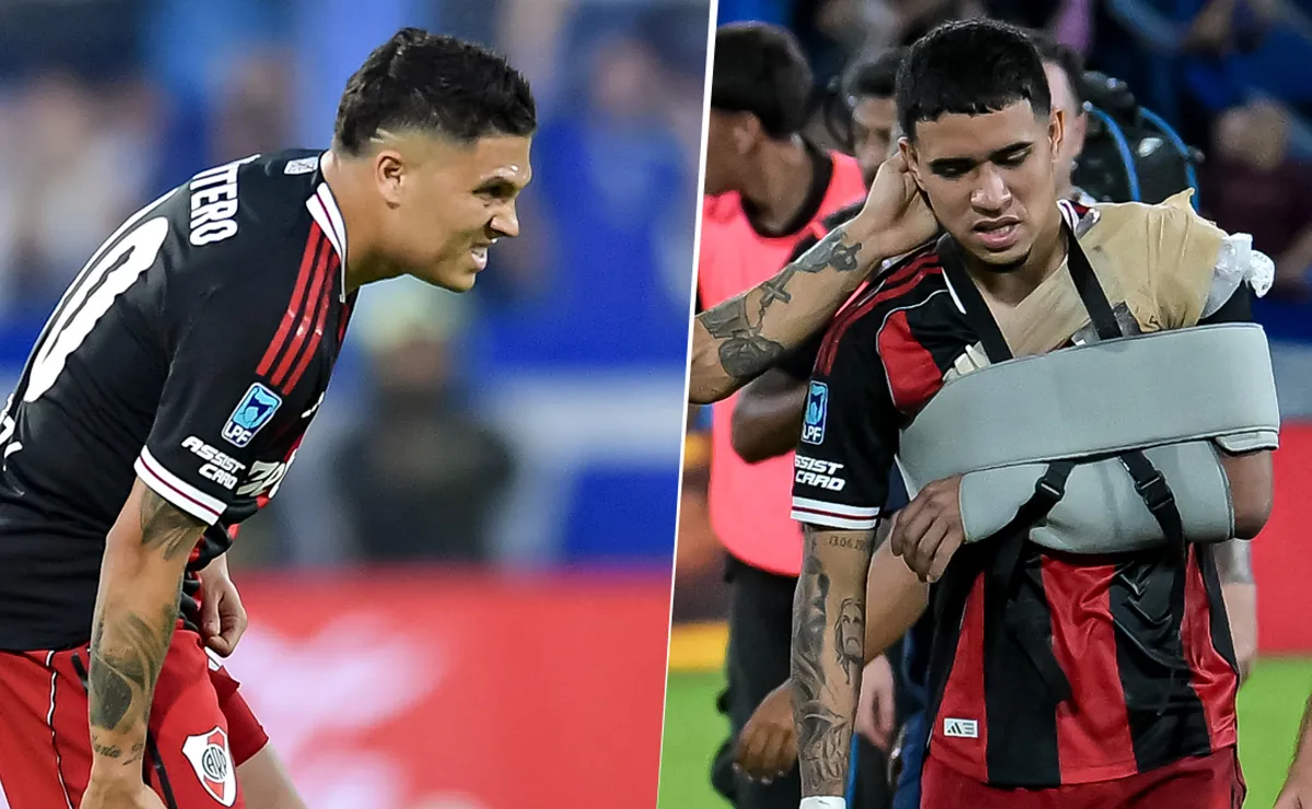 Quintero y Páez son dos de los nueve lesionados que actualmente tiene River.