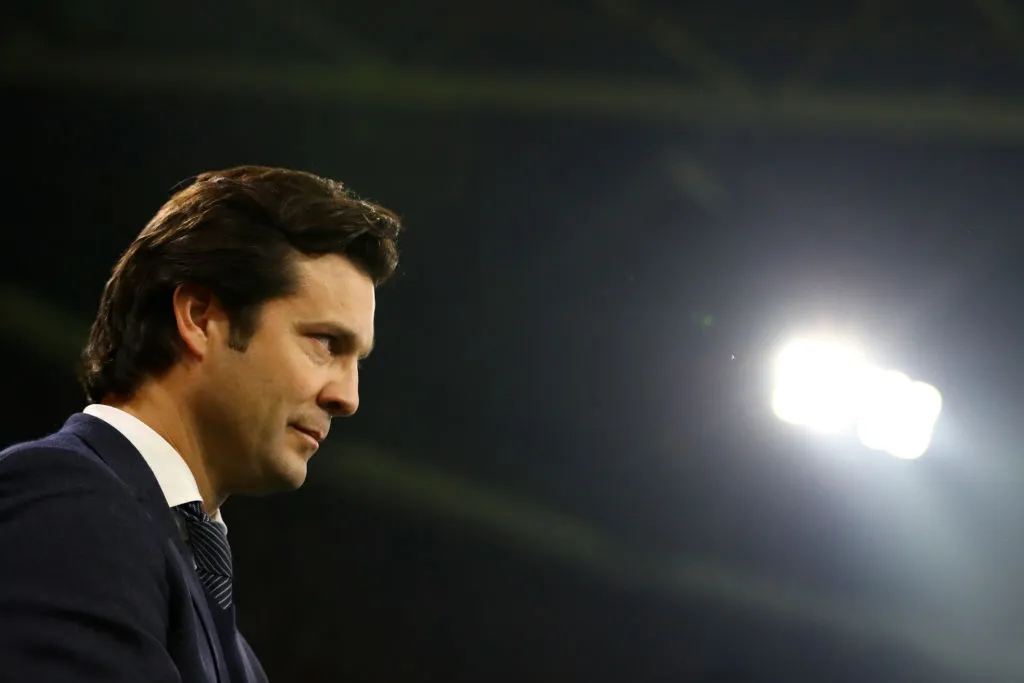 Santiago Solari en su último partido como DT del Real Madrid: frente a Ajax en la Champions 2018/2019.