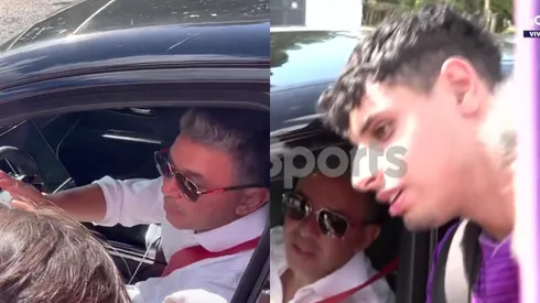 Gallardo fue recibido por hinchas en River Camp.