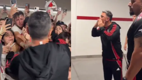 Gallardo tuvo un emotivo momento en el Monumental.