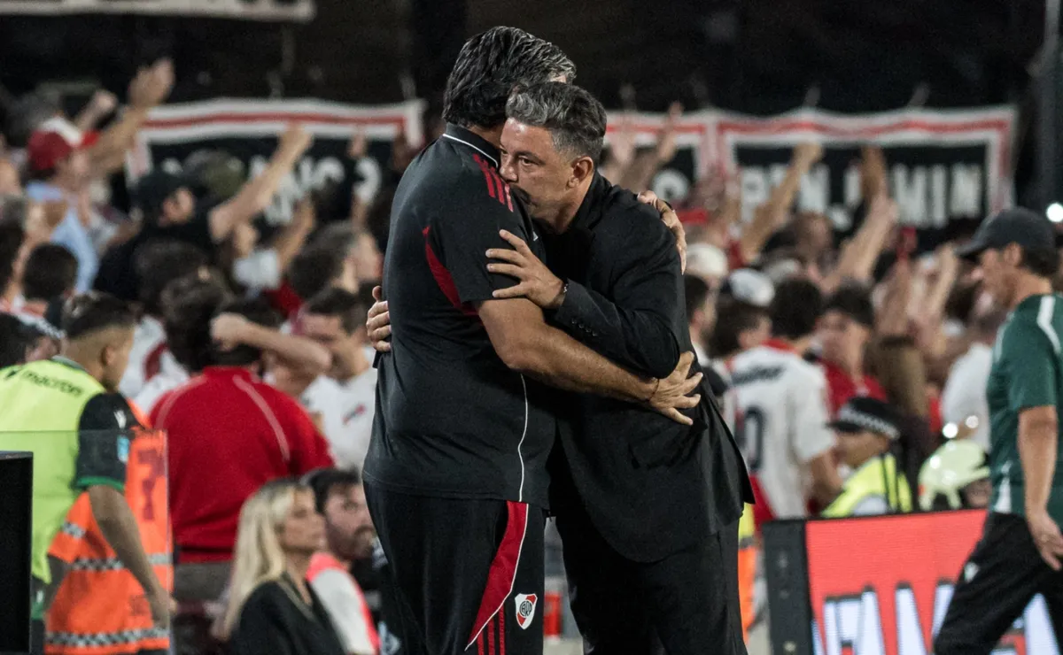 Así fue el último festejo de gol de Gallardo.