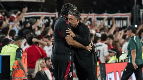 Así fue el último festejo de gol de Gallardo.