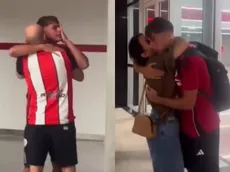 Emotivo: así fue recibido Joaquín Freitas por su familia tras marcar su primer gol en River