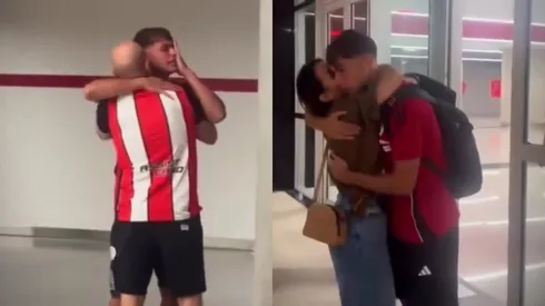 Así fue el emotivo encuentro de Freitas con su familia.