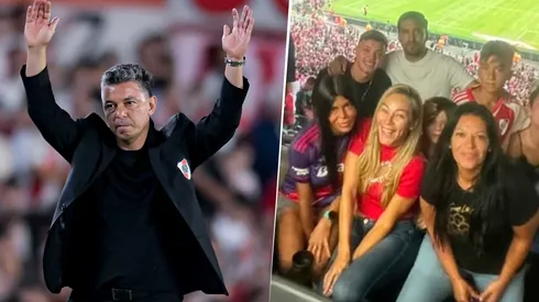 Geraldine La Rosa estuvo en el Monumental en la despedida de Gallardo como DT de River.